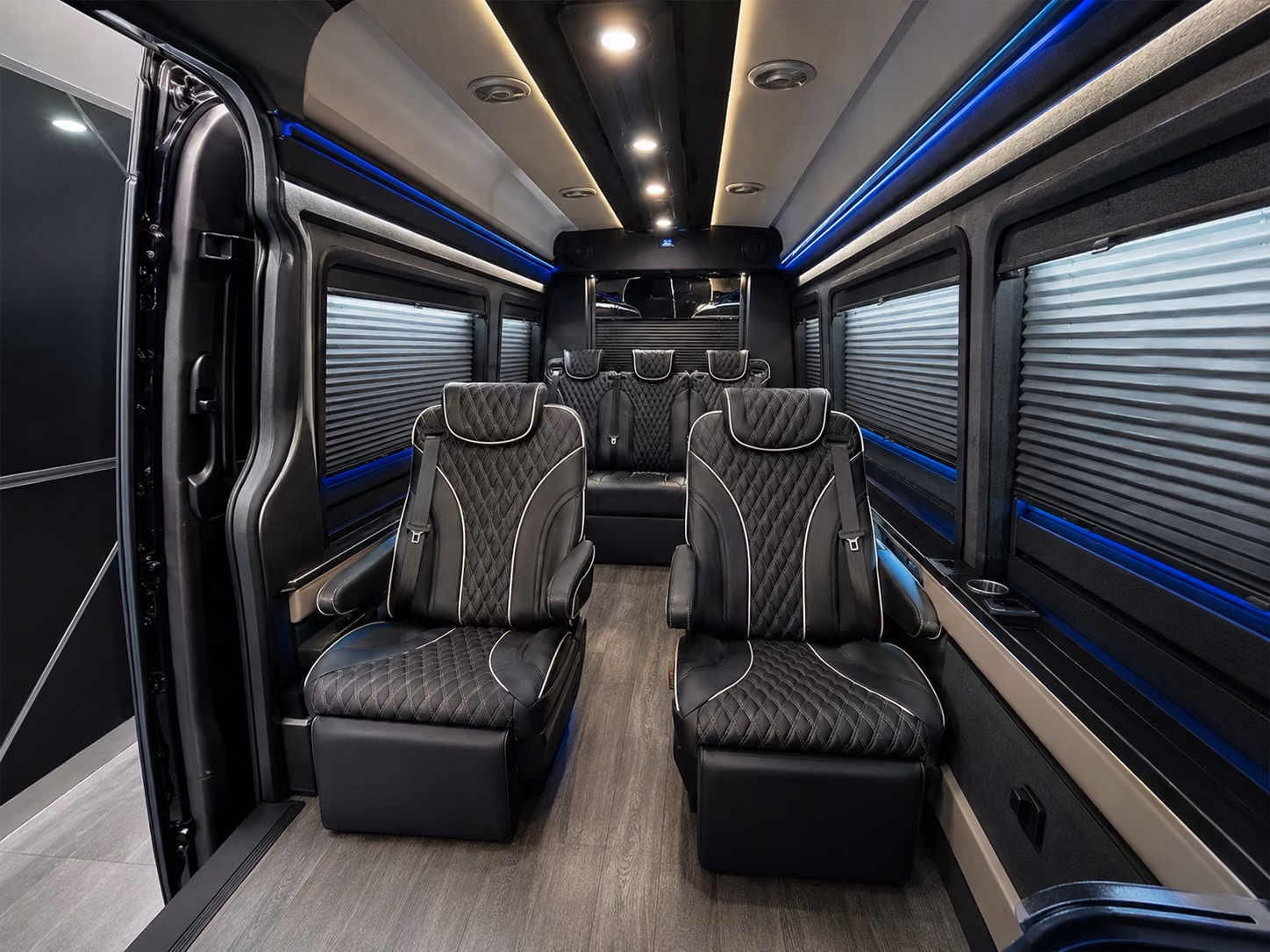 corporate employee shuttle buses between sunnyvale campuses and bay area airports