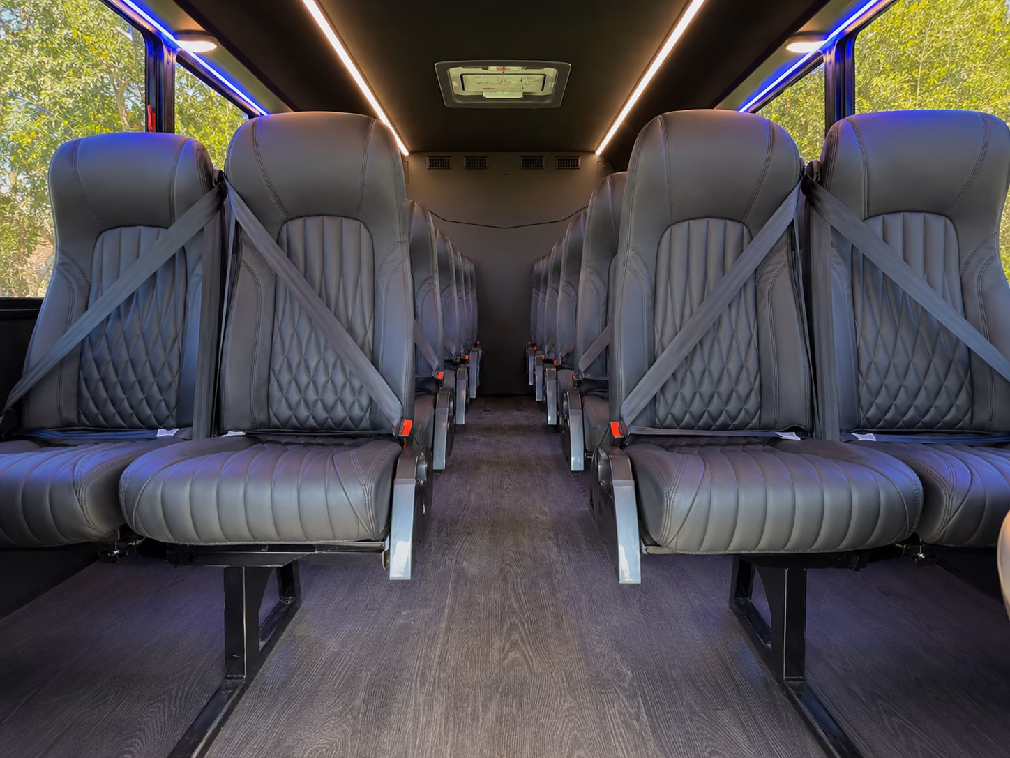 sunnyvale 18 passenger minibus interior