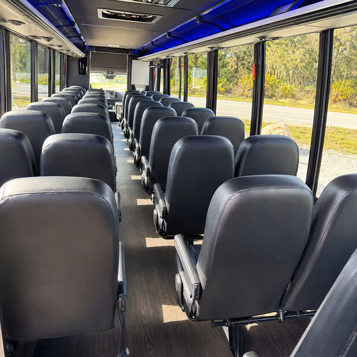 sunnyvale 35 passenger minibus interior