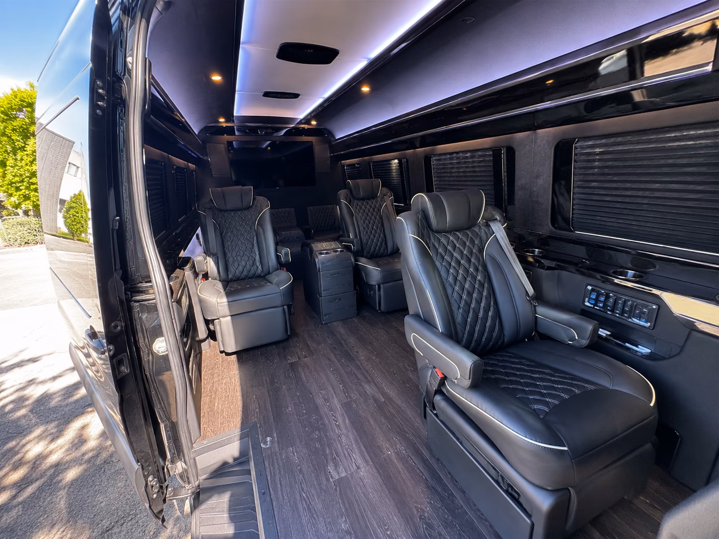 sunnyvale sprinter van with driver interior